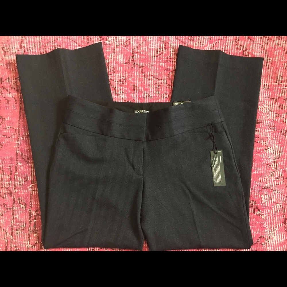 Express navy blue editor wide waistband size 10S